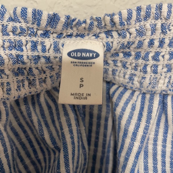 Blue and White Striped Tank Top - Picture 3 of 3